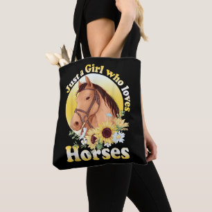 Bolsa Tote Apenas Uma Garota Que Ama Cavalos Garotas De Equit