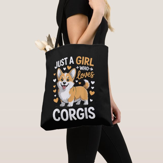 Bolsa Tote Apenas Uma Garota Que Ama Corgis (Close Up)