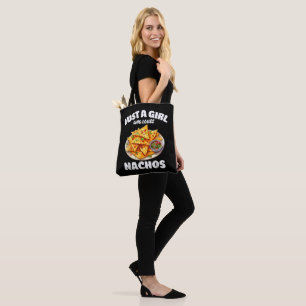 Bolsa Tote Apenas Uma Garota Que Ama Nachos Amante de Comida