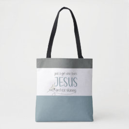 Bolsa Tote Apenas uma garota que ama o Skate de Jesus e Gelo
