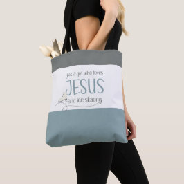 Bolsa Tote Apenas uma garota que ama o Skate de Jesus e Gelo
