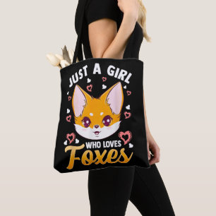Bolsa Tote Apenas Uma Garota Que Ama Raposas Meninas Garotas