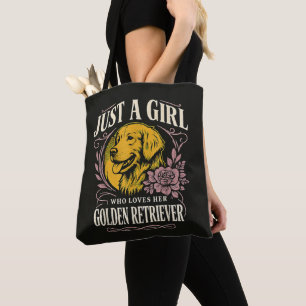 Bolsa Tote Apenas uma Garota que Ama seu Golden Retriever