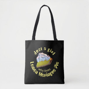 Bolsa Tote Apenas uma garota que ama tarte de limão merengue
