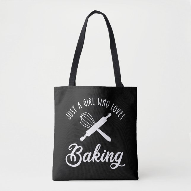 Bolsa Tote Apenas Uma Menina Que Adora Baking (Frente)
