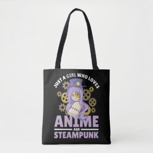 Bolsa Tote Apenas Uma Menina Que Ama Anime E Steampunk