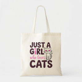 Bolsa Tote Apenas Uma Menina Que Ama Gatos