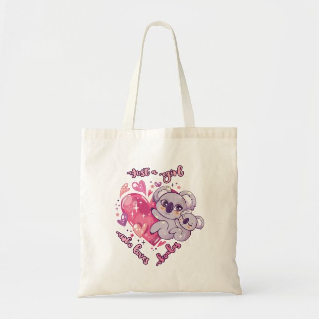 Bolsa Tote Apenas Uma Menina Que Ama Koalas (Frente)