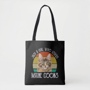 Bolsa Tote Apenas Uma Menina Que Ama Maine Coons