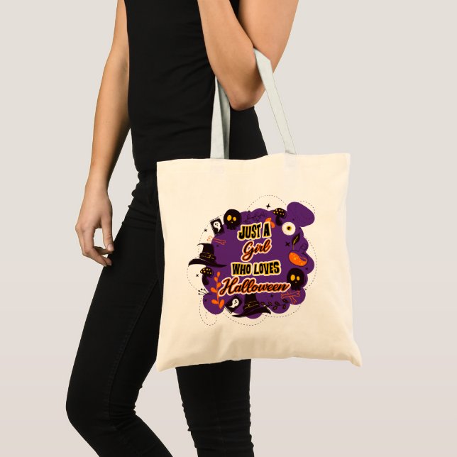 Bolsa Tote Apenas Uma Menina Que Ama O Halloween (Frente (produto))