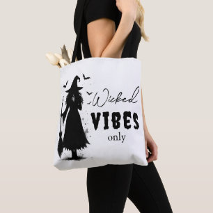 Bolsa Tote "Apenas Víblias Malvadas" - Bruxa Negra Halloween
