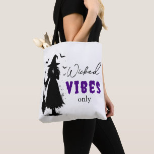 Bolsa Tote "Apenas Víblias Malvadas" - Bruxa Negra Halloween