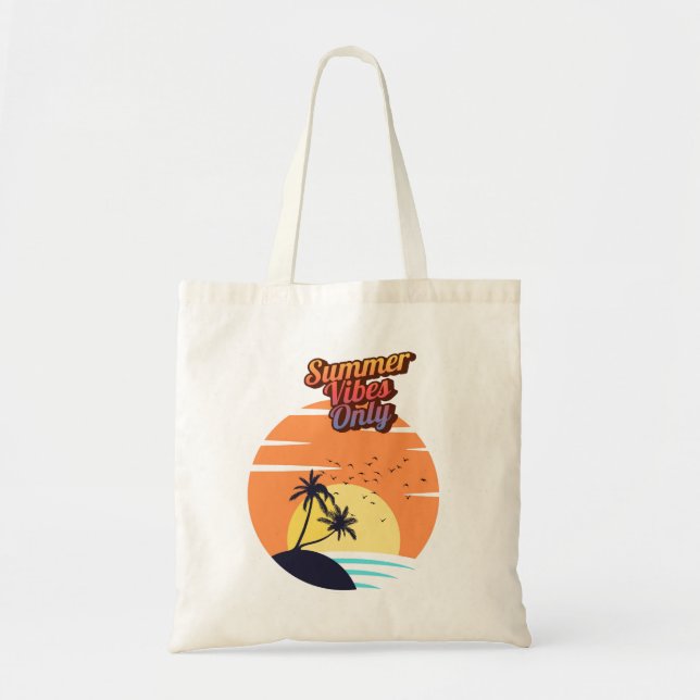 Bolsa Tote Apenas vibrações de verão. (Frente)