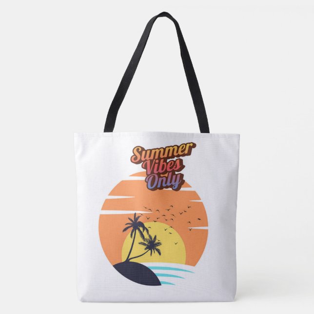 Bolsa Tote Apenas vibrações de verão. (Frente)