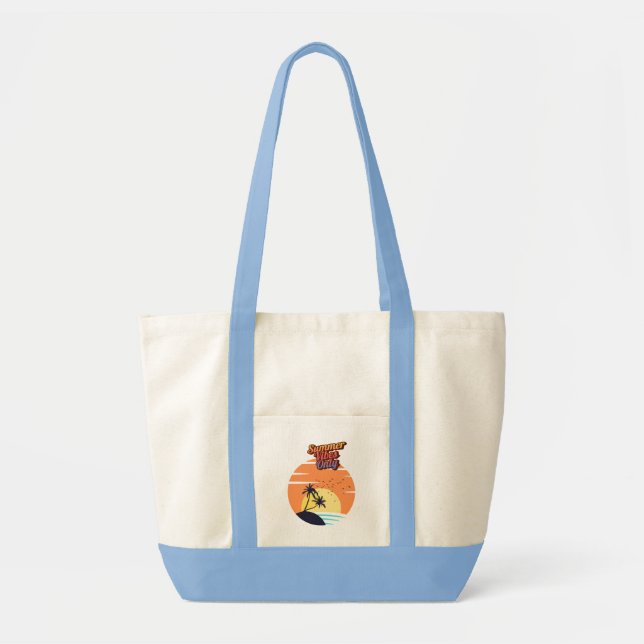 Bolsa Tote Apenas vibrações de verão. (Frente)