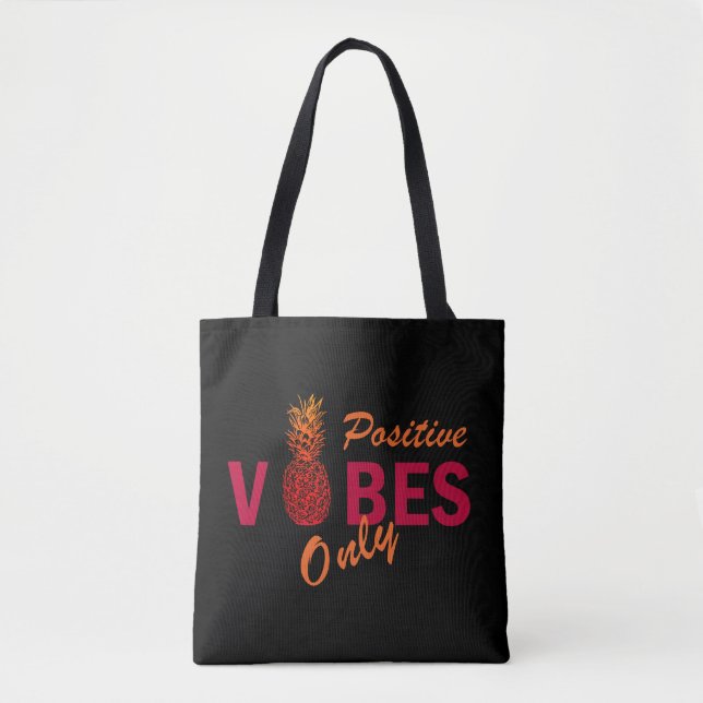 Bolsa Tote apenas vibrações positivas (Frente)
