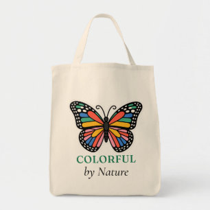 Bolsa Tote Apenas Vibrações Positivas-Sacola Borboleta