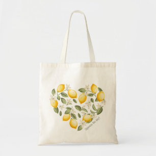 Bolsa Tote Aperte o dia com a barra de tote de limão