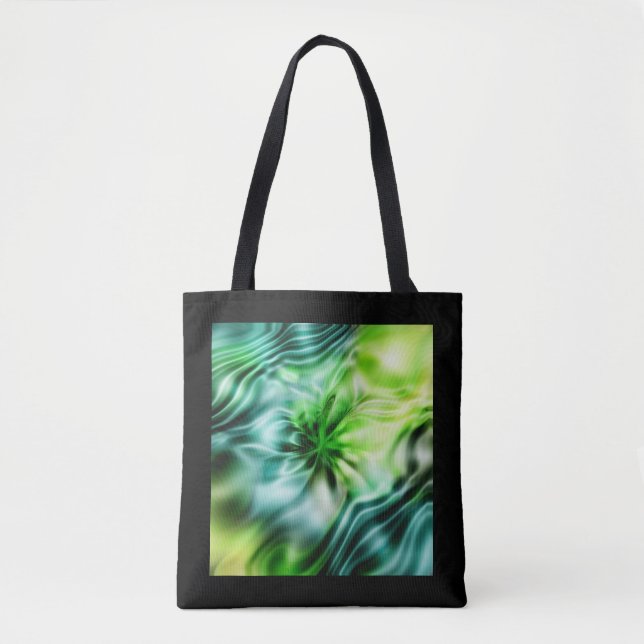 Bolsa Tote Apofílise Fractal - SONHO VERDE (Frente)