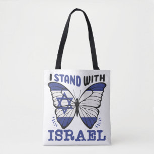 Bolsa Tote Apoiar Israel - Eu apoio Israel