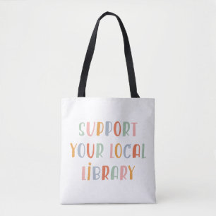 Bolsa Tote Apoie Sua Biblioteca Local