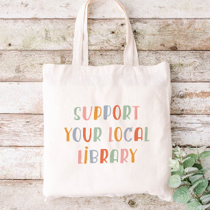 Bolsa Tote Apoie Sua Biblioteca Local