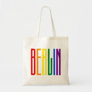 Bolsa Tote Apoio do texto LGBTQ do arco-íris do orgulho gay