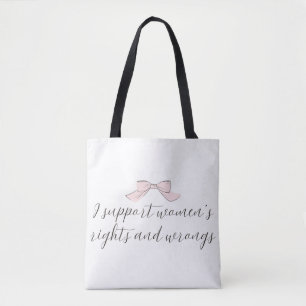 Bolsa Tote : Apoio os Direitos e os Terrors das Mulheres Arco