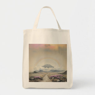 Bolsa Tote Após a chuva (Arte de Paisagem Japonesa com Aquare