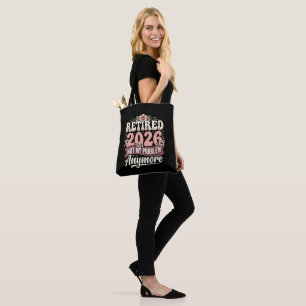 Bolsa Tote Aposentado 2026 Não É Mais Meu Problema Floral