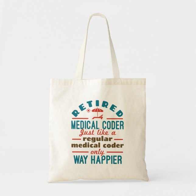 Bolsa Tote Aposentado Aposentamento Engraçado do Coder Médico (Frente)