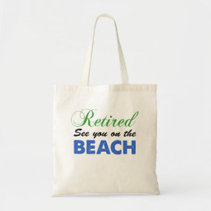 Bolsa Tote Aposentado veja-o na sacola da praia