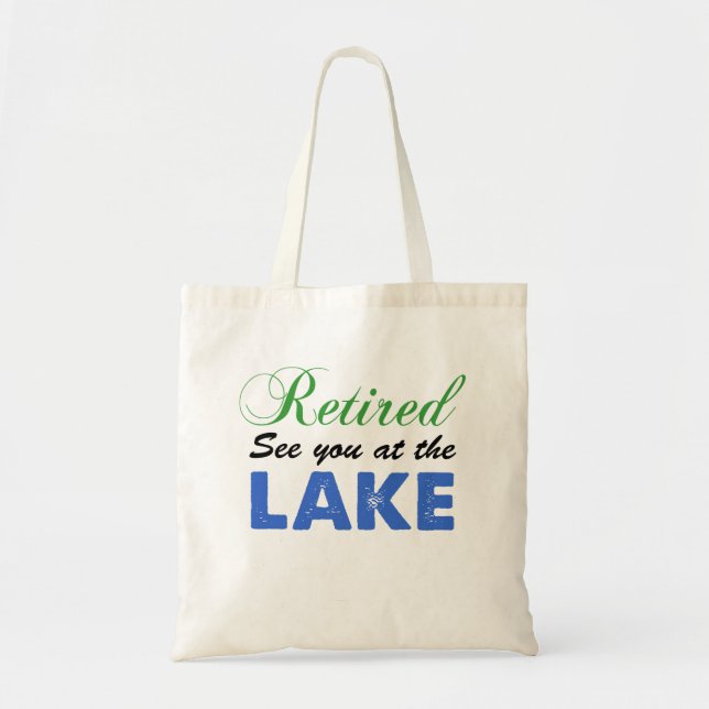 Bolsa Tote Aposentado veja-o na sacola do lago (Frente)