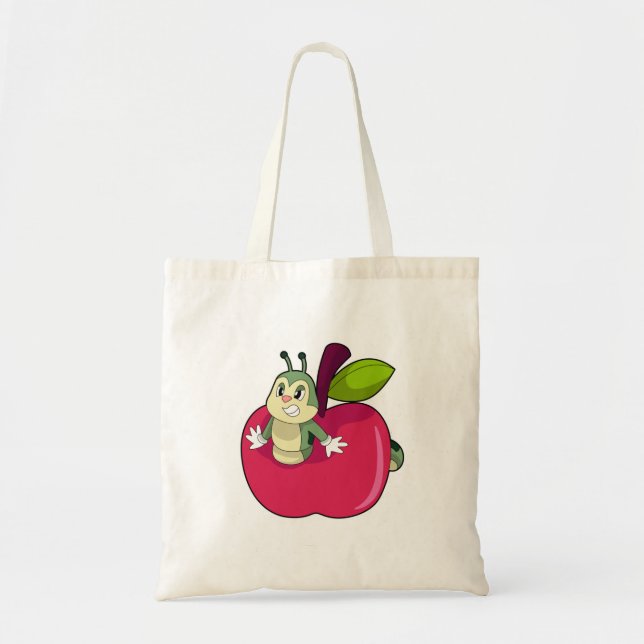 Bolsa Tote Apple da lagarta (Frente)