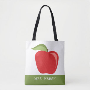 Bolsa Tote Apple de Professora Personalizada com Apple Modern