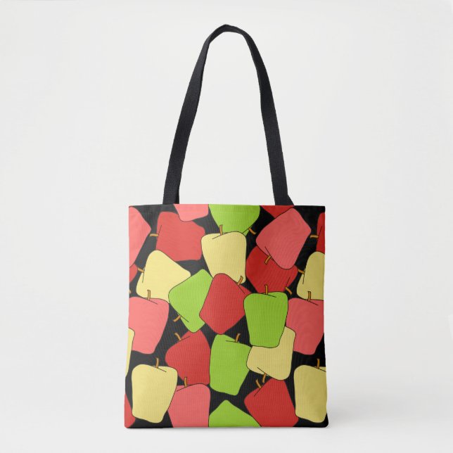 Bolsa Tote Apple Jumble Pattern (Frente)
