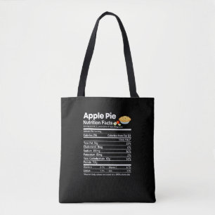 Bolsa Tote Apple Pie Nutrition Fata Engraçado Ação de Graças