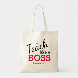 Bolsa Tote Apreciação de Professora, ENSINO COMO UM PADRÃO