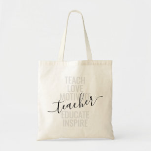 Bolsa Tote Apreciação do Professor Ensinar Amor