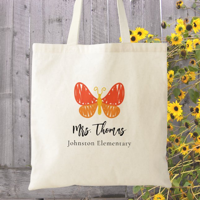 Bolsa Tote Apreciação do Professor Obrigado Professor Borbole (Criador carregado)