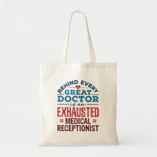 Bolsa Tote Apreciação Médica Recepcionista Esgotada