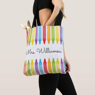 Bolsa Tote Apreciação Personalizada do Arco-Íris dos Profe