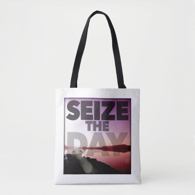 Bolsa Tote Apreenda o dia (Frente)