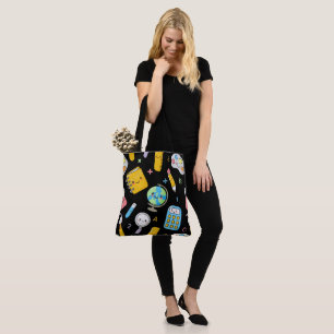 Bolsa Tote Aprendizado Divertido – Padrão Contínuo de Educaçã