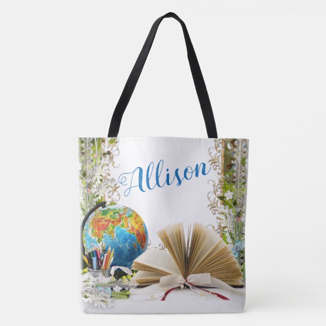 Bolsa Tote Aprendizado global (Frente)