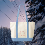 Bolsa Tote Après All Day Pink Bachelorette Ski Party<br><div class="desc">Après All Day, cinza-rosa-picante, crista de esqui, saco de tote com trim azul de gelo. Personalize com o ano de sua viagem de esqui/festa e o nome das noivas. Perfeito para uma viagem de esqui de solteira ou festa de solteira temática Après Ski. Projetado para corresponder à nossa Coleção de...</div>