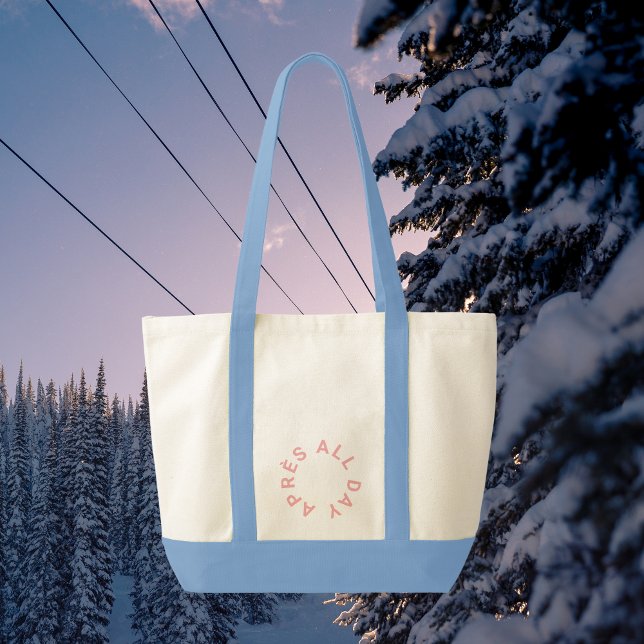 Bolsa Tote Après All Day Pink Bachelorette Ski Party (Criador carregado)