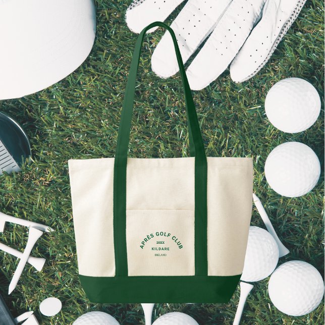 Bolsa Tote Après Golf Club Forest Green Golf Social Crest (Criador carregado)