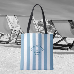 Bolsa Tote Apres Ski Club Retro Blue Stripe Accessory
