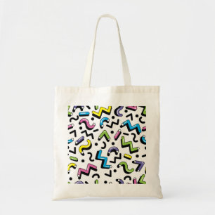 Bolsa Tote Apresentação Geométrica: Padrão de Formas de Dodle